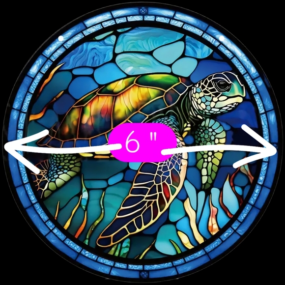 Sea Turtle Suncatcher- acrylic - Picture 5 of 7